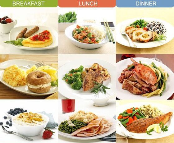 Diētiskās maltītes brokastīs, pusdienās un vakariņās pankreatīta gadījumā